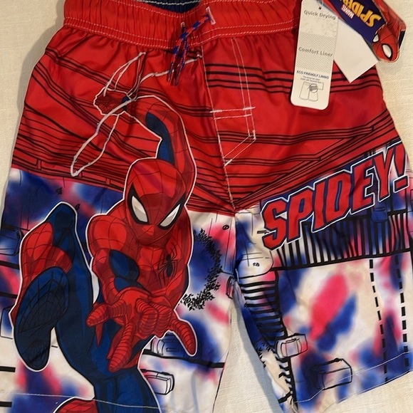 NWT boys Spider man swim shorts S - Picture 2 of 7